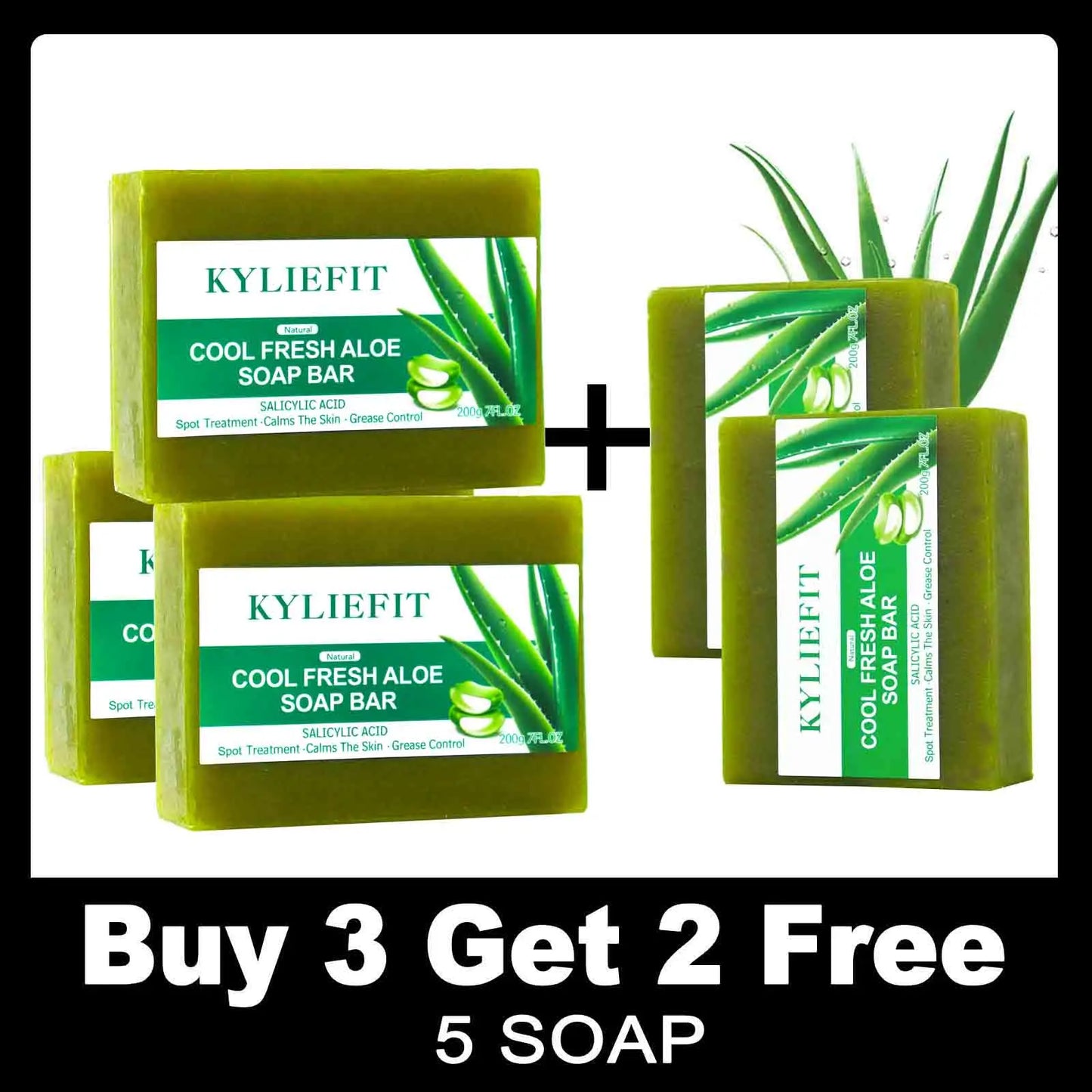 AILKE Aloe Vera Soap For Clear Skin And Hydration