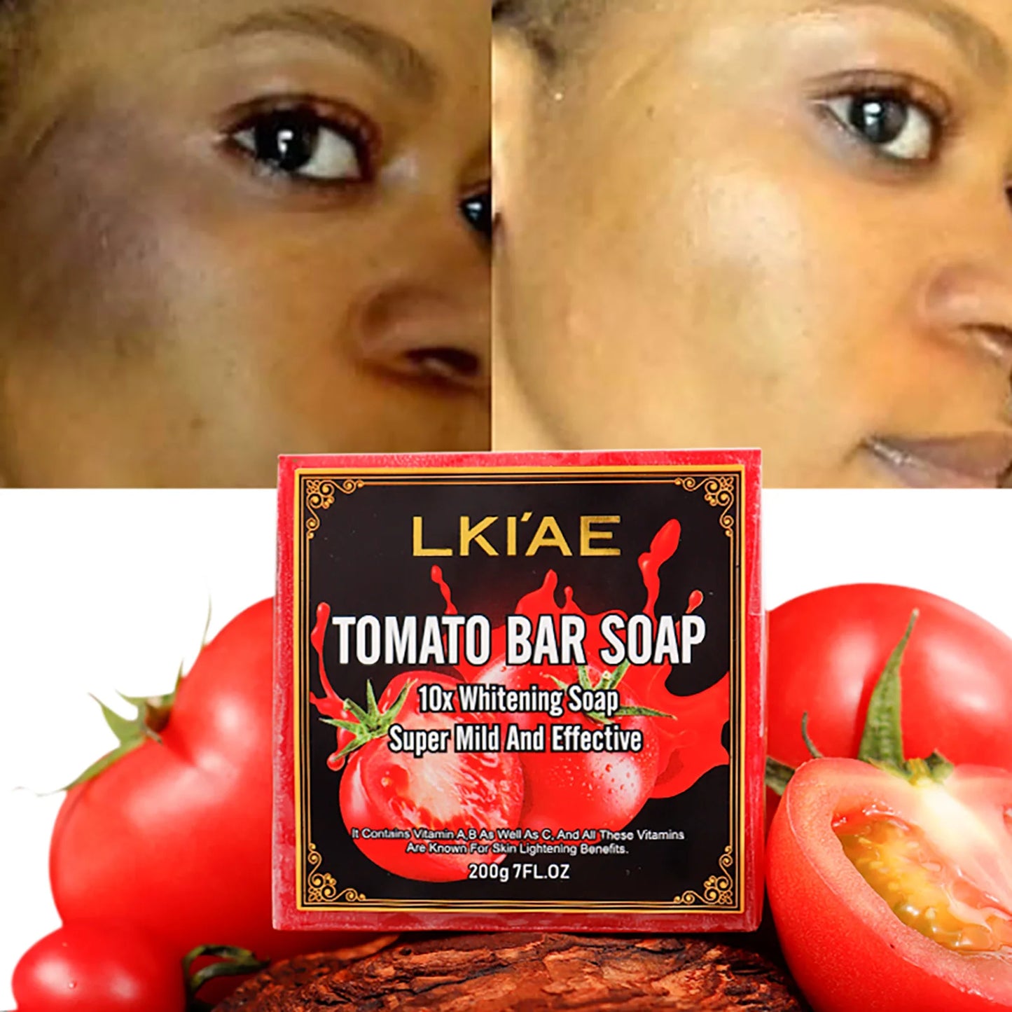 AILKE Tomato Soap Bar Organic Whitening For Face And Body