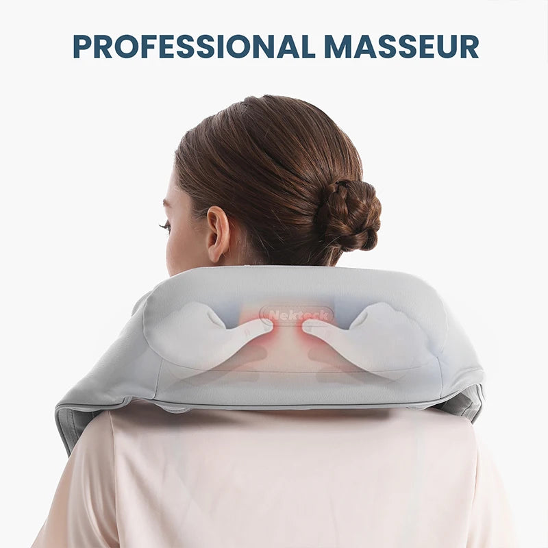 Nekteck Shiatsu Neck And Shoulder Massager With Heat