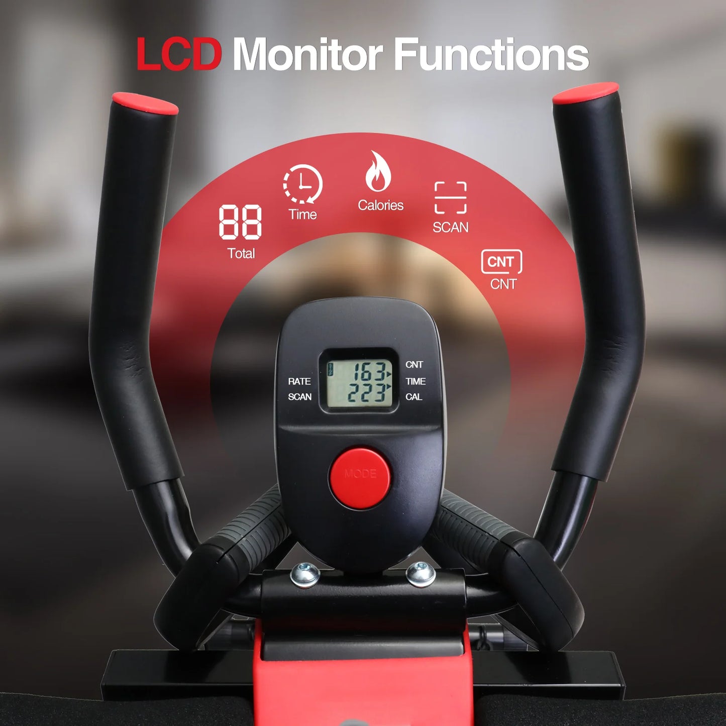 Function Dual Track Ab Machine Ab Roller Adjustable Height Foldable