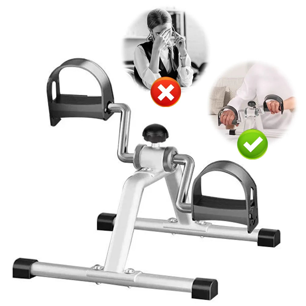 APWIKOGER Under Desk Bike With Adjustable Resistance For Home Exercise