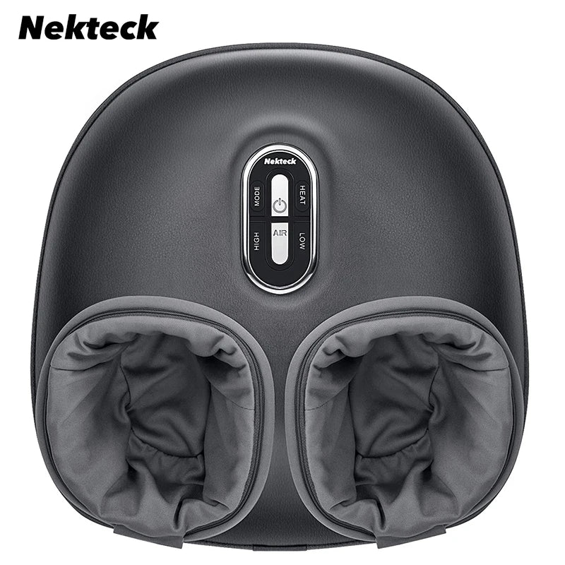 Nekteck Foot Massager Heating Therapy Air Compression Shiatsu Knead Roller