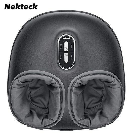 Nekteck Foot Massager Heating Therapy Air Compression Shiatsu Knead Roller