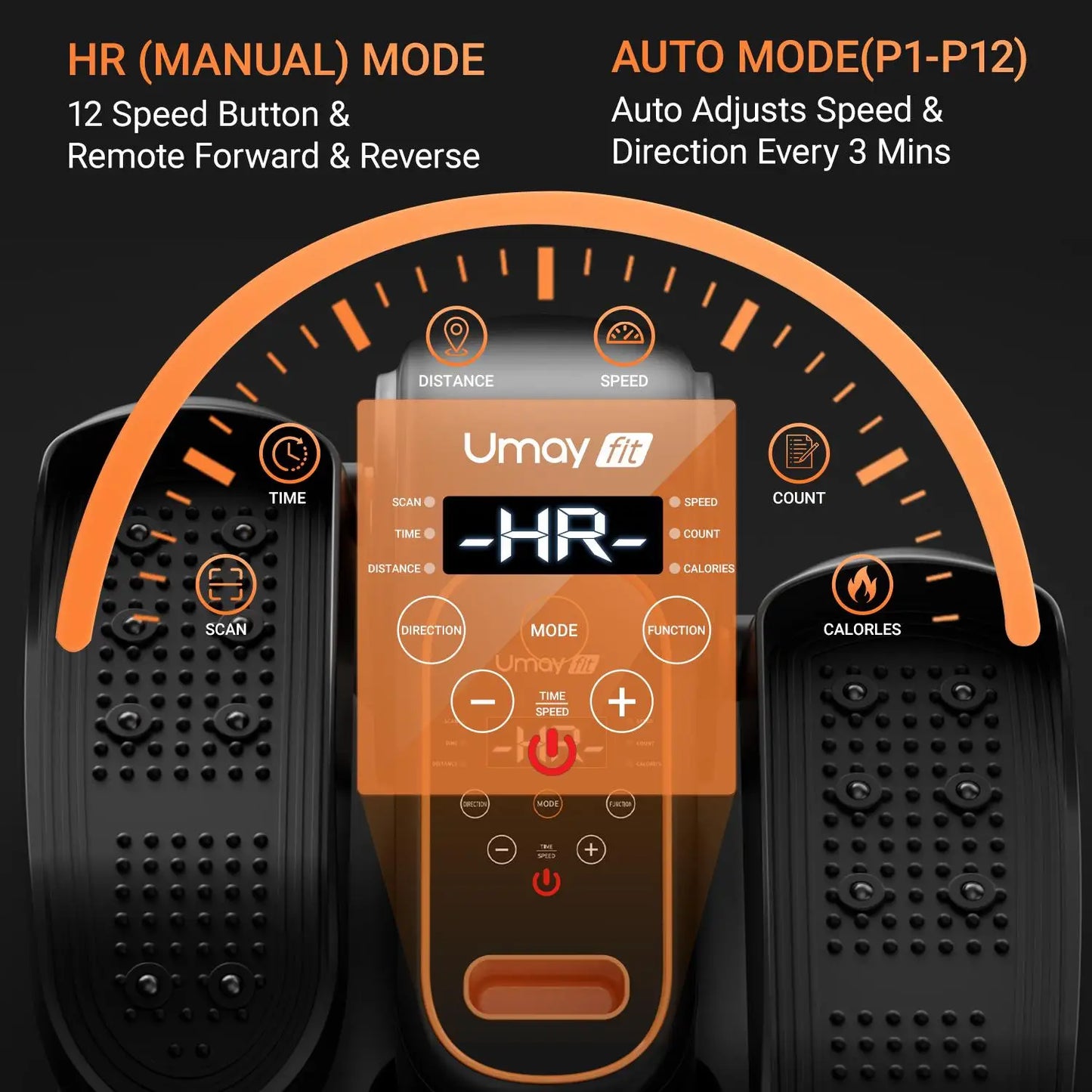 Cursor Fitness UMAY Desk Elliptical Under Desk Exercise Machine