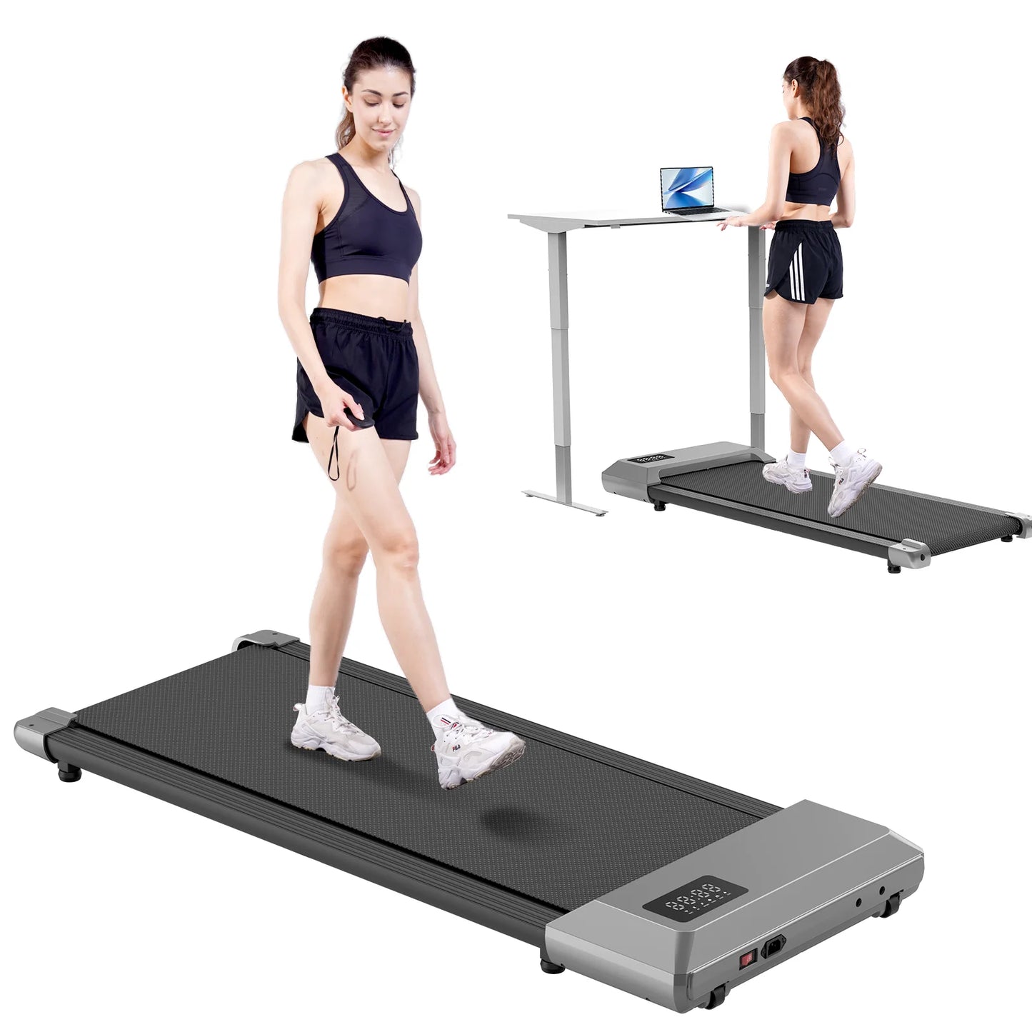 Driving Walking Pad Mini Treadmill Under Desk For Home Office