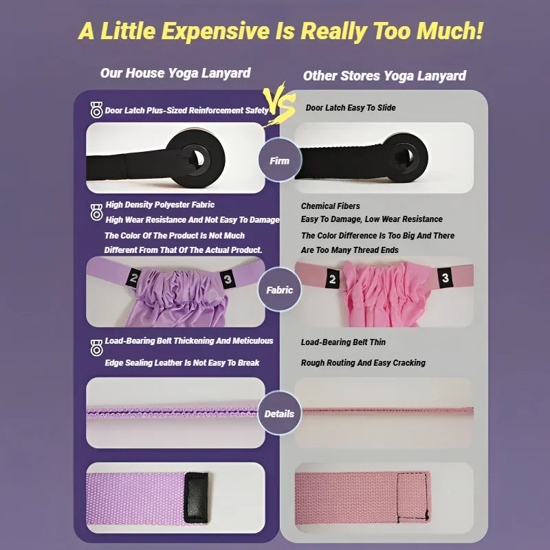 Adjustable Aerial Yoga Strap Pull Rope Women Hammock Stretch Leg Splits Trainer Female Gym Belt Swing Stretching Fitness