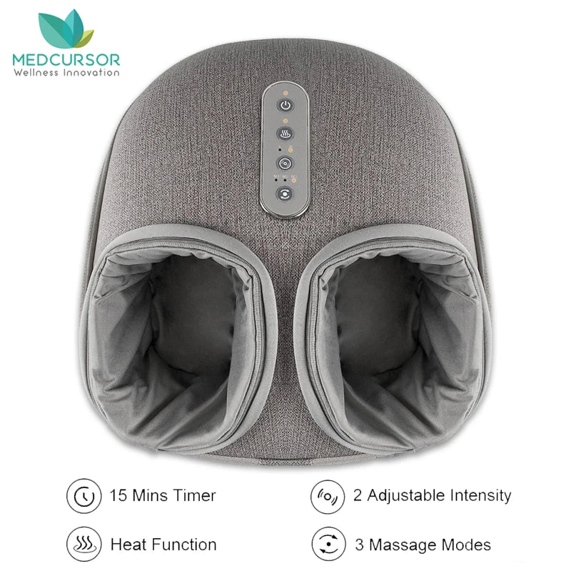Medcursor Foot Massager With Heating Shiatsu Deep Kneading Therapy Machine