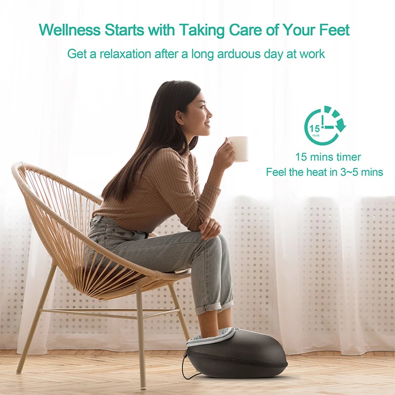 Medcursor Foot Massager With Heating Shiatsu Deep Kneading Therapy Machine
