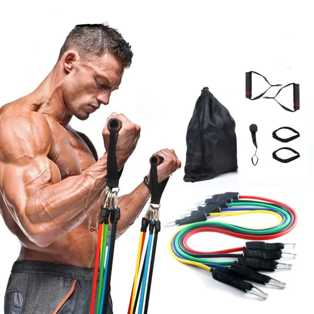 Multifunction Fitness Tension Rope Set For Stretching And Core Training