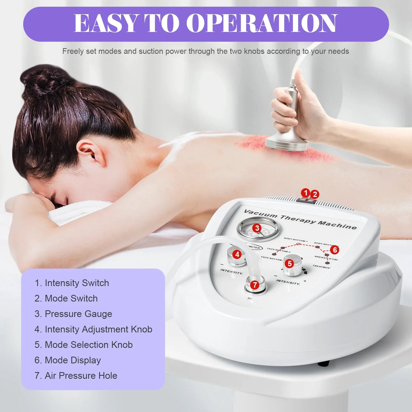 Vacuum Therapy Machine With 24 Cups And 3 Pumps