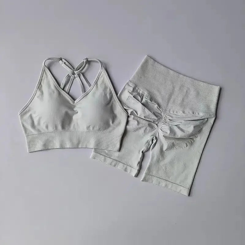 CN Women 2-Piece Yoga Set High Waist Gym Wear