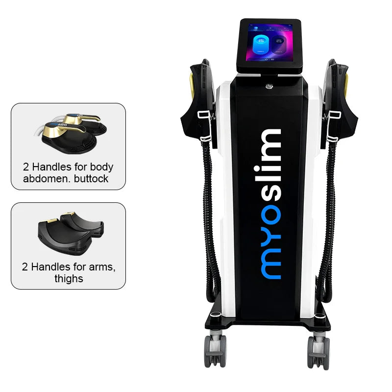 Myoslim 6500W EMS Body Electromagnetic Stimulation Device Hiemt Pro FoldableDisplay