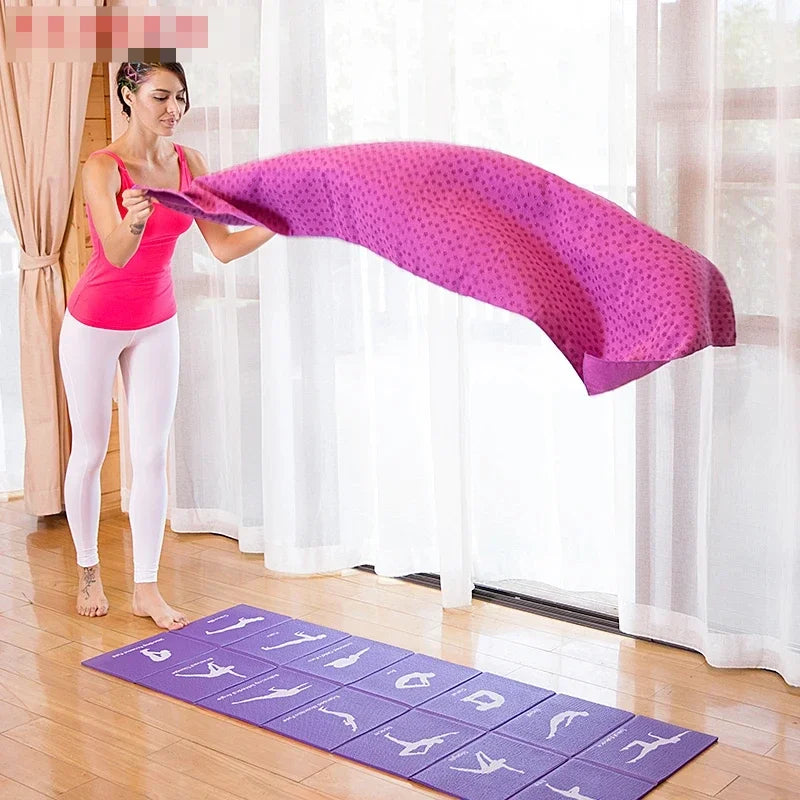 Non Slip Bamboo Fiber Yoga Towel Hot Yoga And Pilates