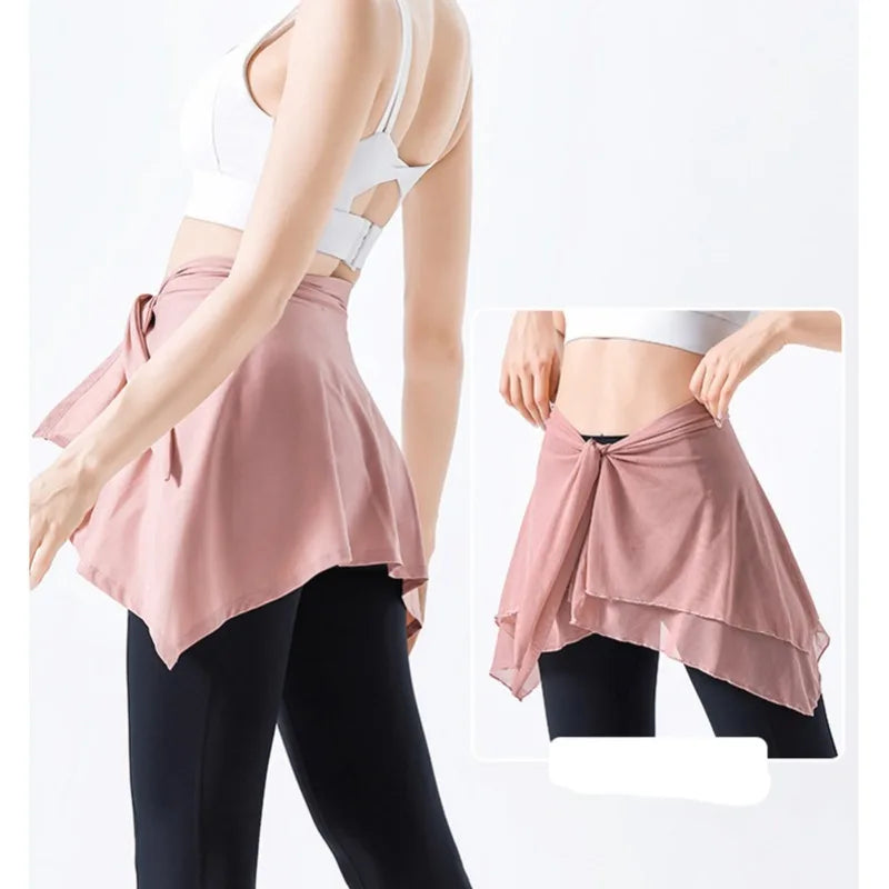Sports Skirt Cover One Piece Absorbent Yoga Skirt For Fitness