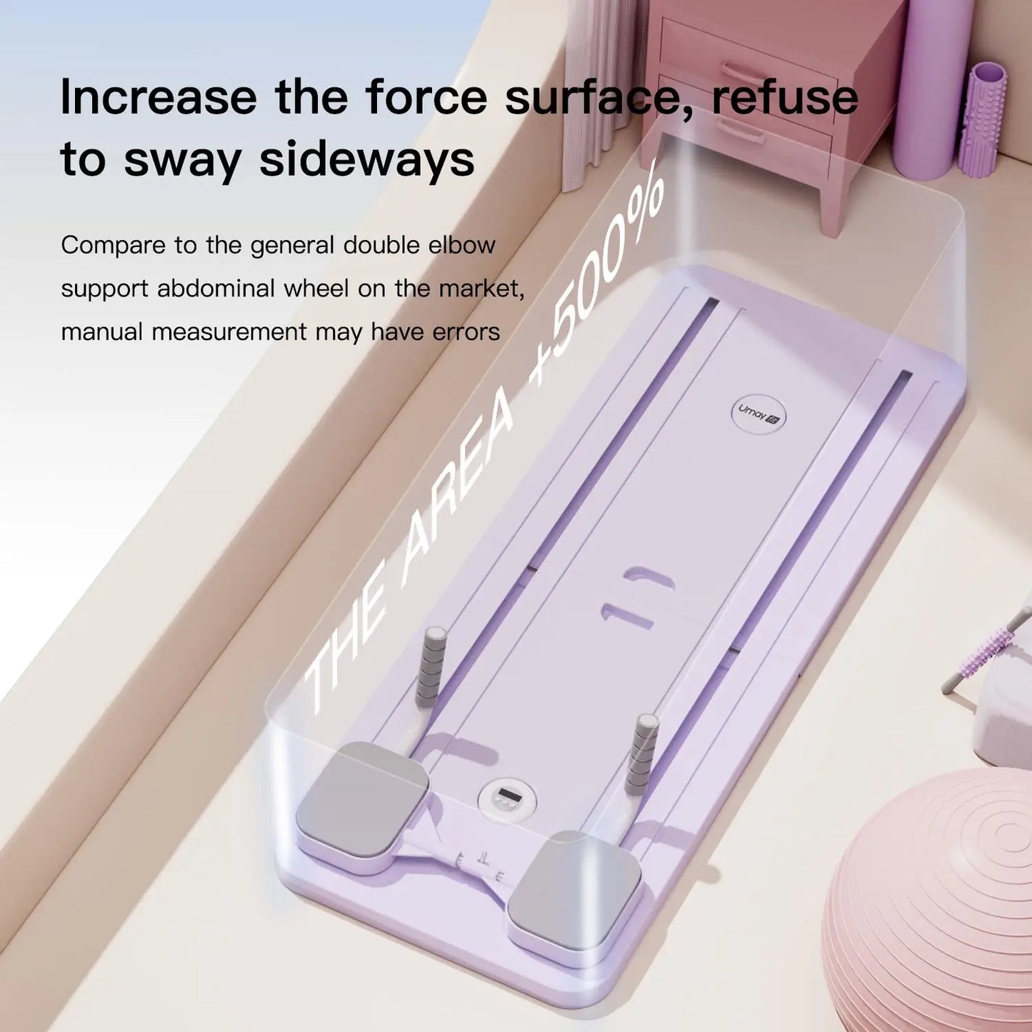 Cursor Fitness Multifunctional Ab Exercise Board for Home Pilates Reformer and Core Training