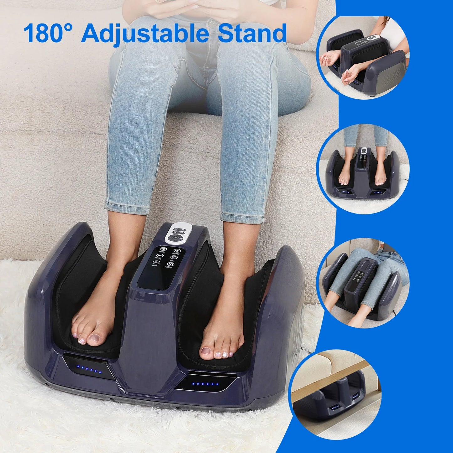 HIMOUTA Shiatsu Foot Massager With Heat For Neuropathy