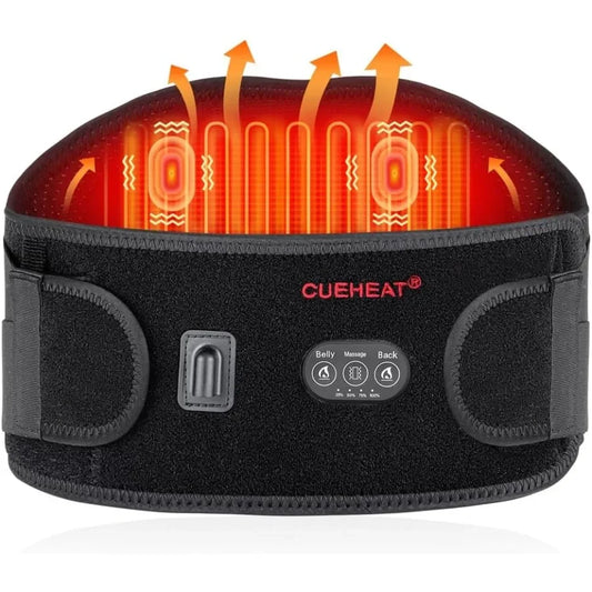 Cordless Heated Waist Belt With Massage For Back And Belly