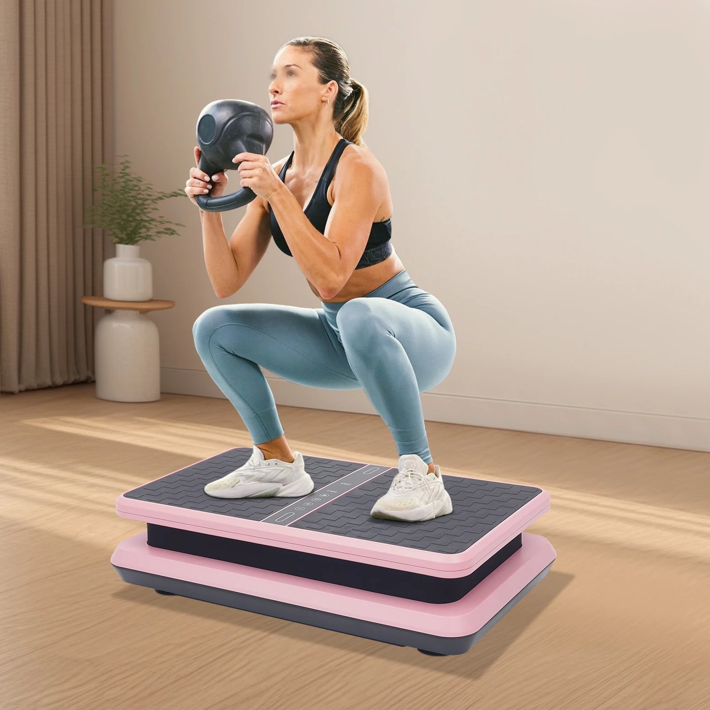 Exerciser Vibration Plate Exercise Machine For Full Body Workout