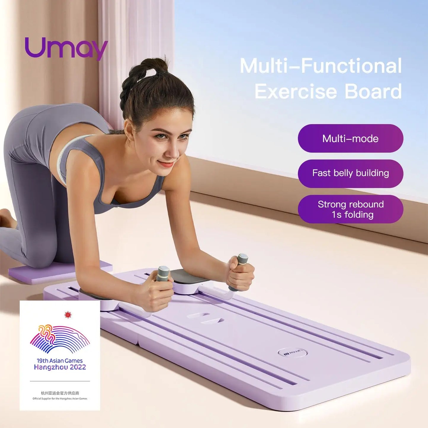 Cursor Fitness Multifunctional Ab Exercise Board for Home Pilates Reformer and Core Training
