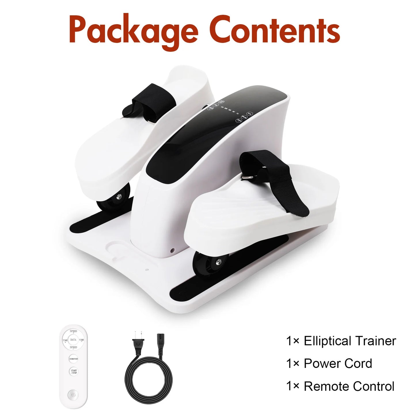 Gamewiu Electric Elliptical Under Desk Trainer Portable PedalExerciser With Remote