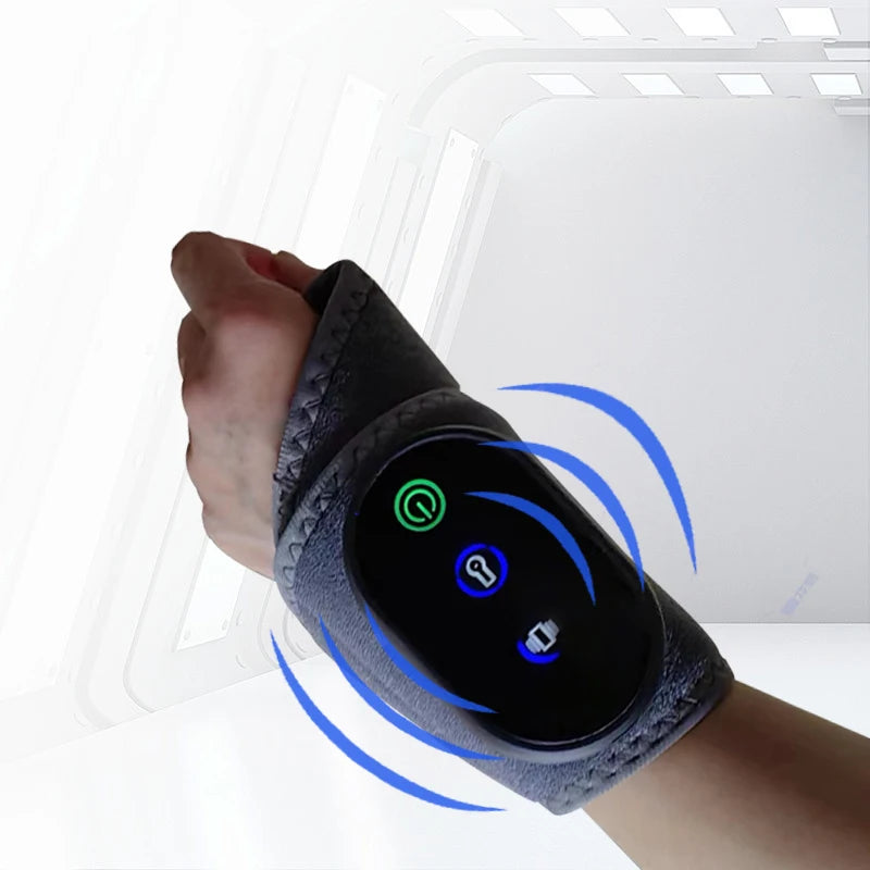 Charging Wrist Massager With Vibration And Hot Compress For Office