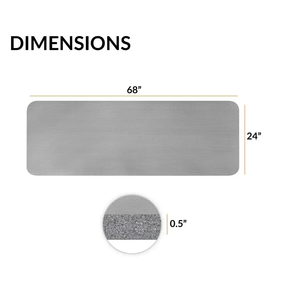 High-concerned Extra Thick Yoga Mat With Straps