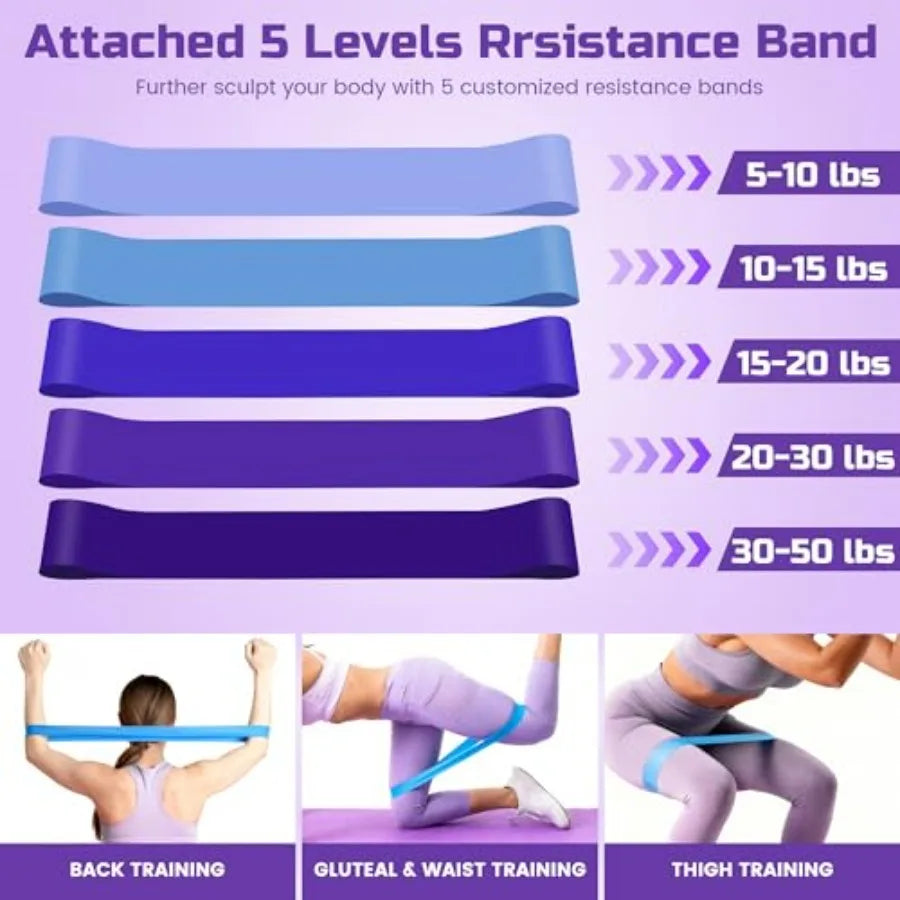 Ab Twister Board With 5 Resistance Bands And 330 Pounds Capacity