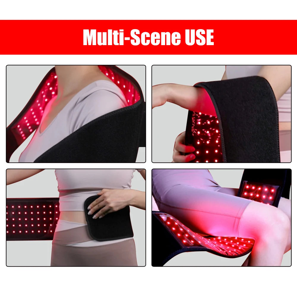 Electronic Red Light Therapy Belt 660nm 850nm Near Infrared Light