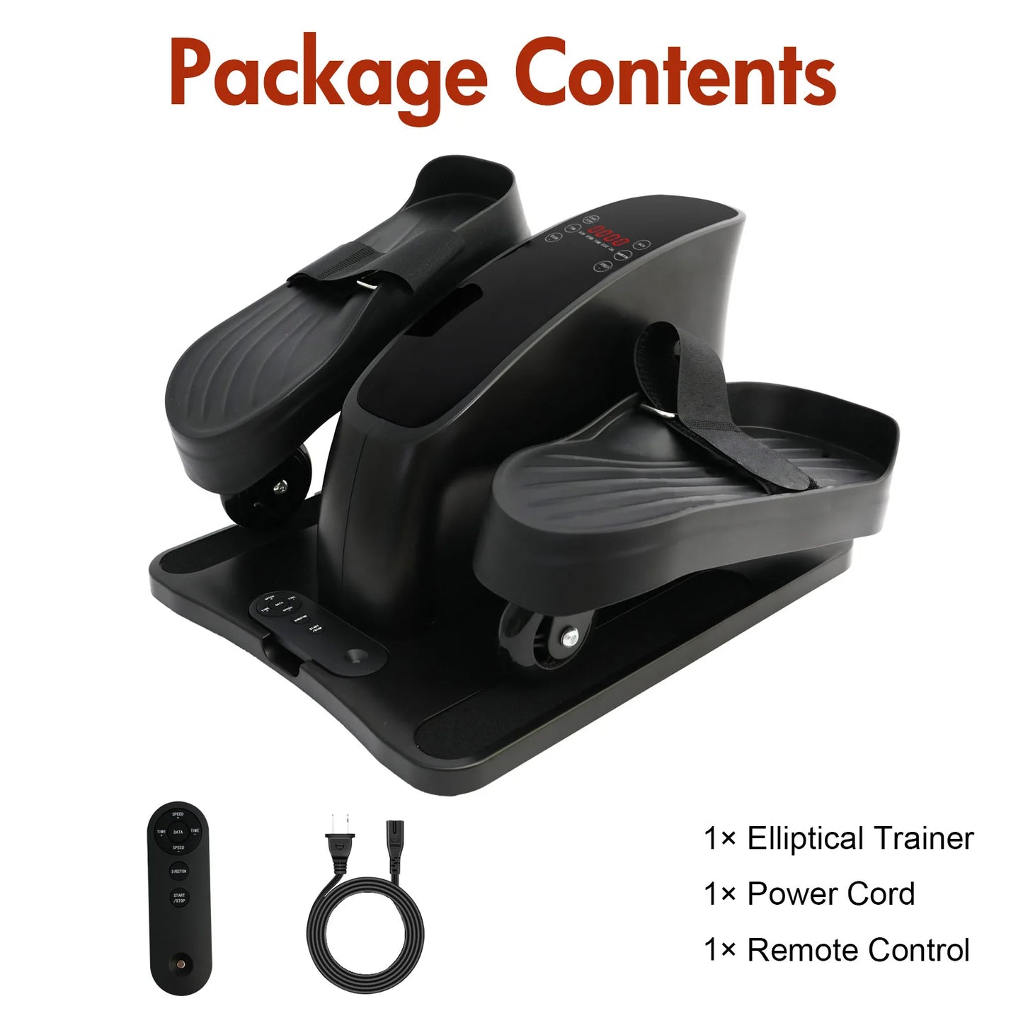 Gamewiu Electric Elliptical Under Desk Trainer Portable PedalExerciser With Remote