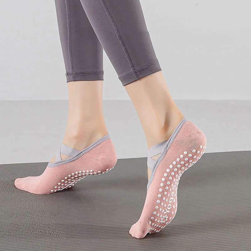 Yoga Socks Anti Slip Sweat Absorbent Breathable For Women