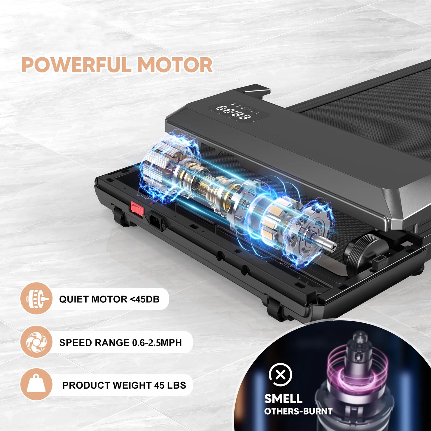 Superun 2in1 Run Walking Desk Treadmill for Home Office
