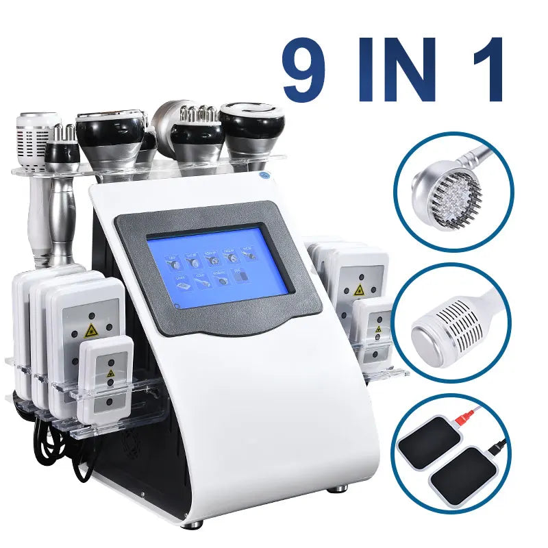 Amilibeauty 9 In 1 Cavitation Ultrasonic Vacuum Weight Loss Machine