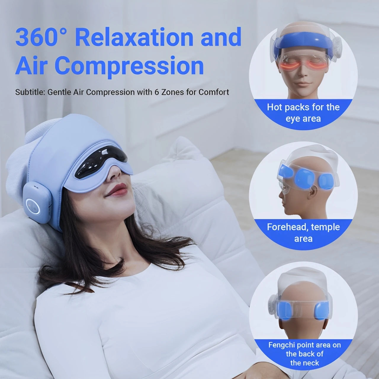 HIMOUTA Head Massager With Heat For Fatigue Relief