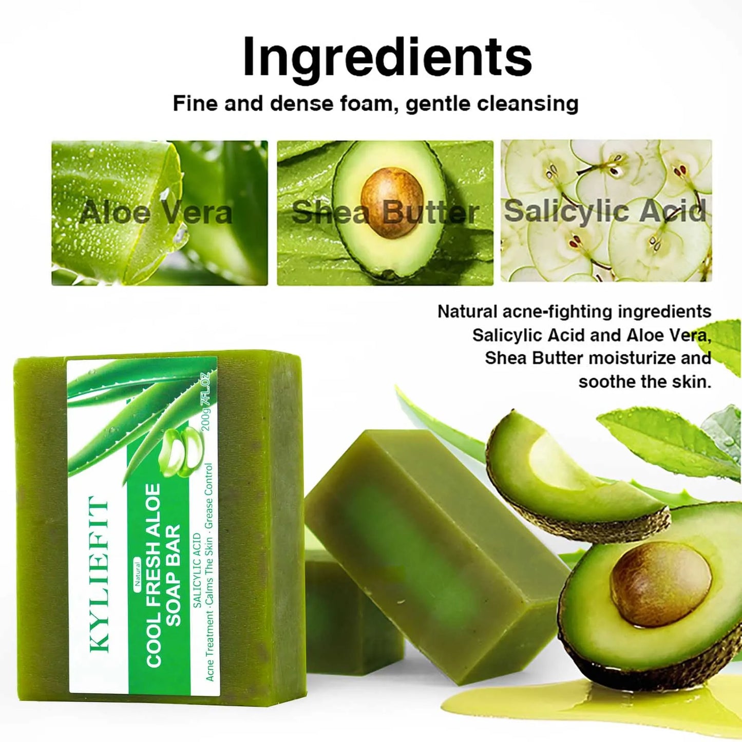 AILKE Aloe Vera Soap For Clear Skin And Hydration