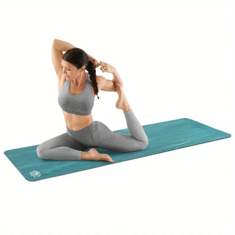 Non Slip Treaded 4mm Rubber Yoga Mat For High Intensity Workouts And Pilates Training