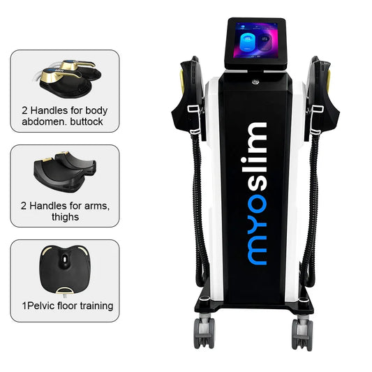Myoslim 6500W EMS Body Electromagnetic Stimulation Device Hiemt Pro FoldableDisplay