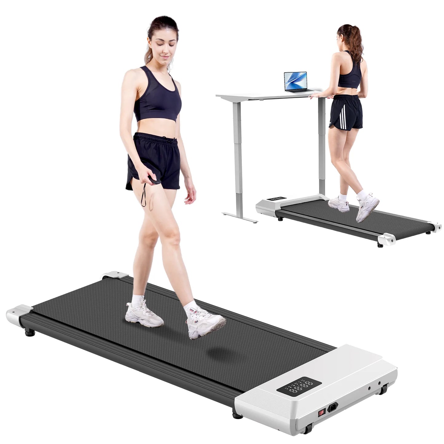 Driving Walking Pad Mini Treadmill Under Desk For Home Office