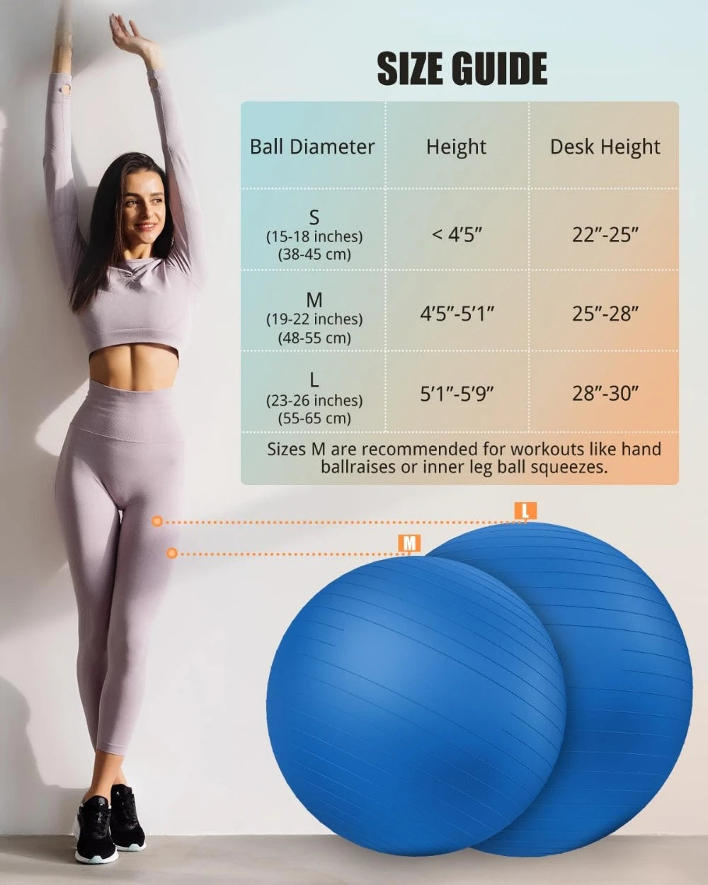Explosion Proof Anti Slip Yoga Ball For Core Stability
