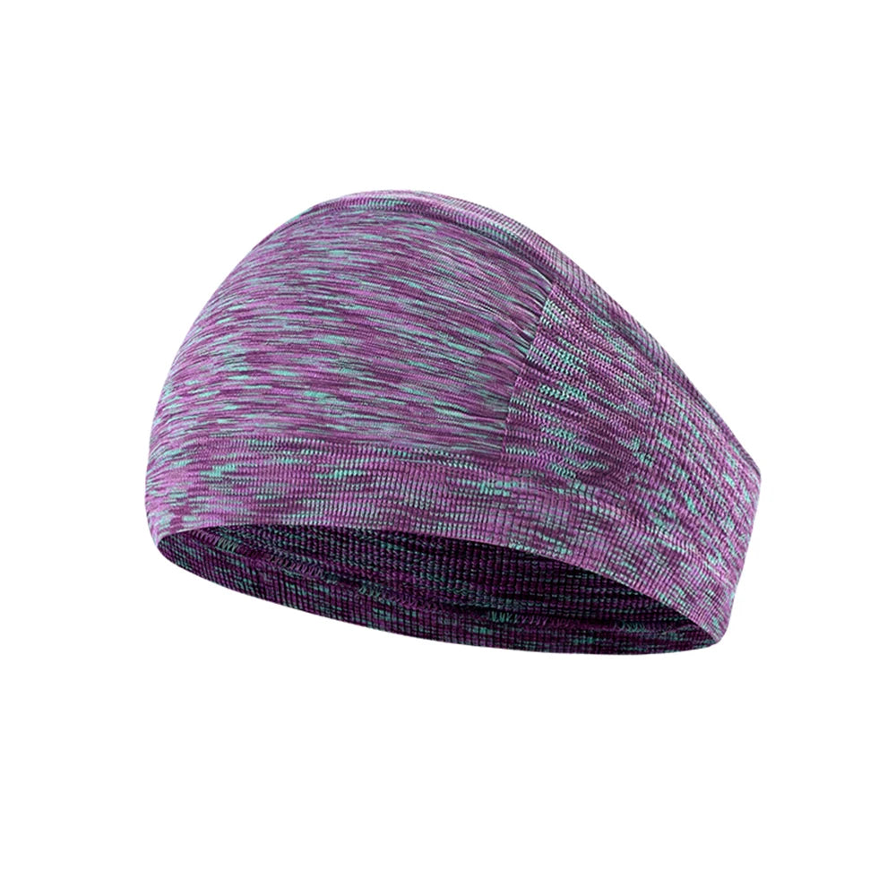 Unisex Sports Headband Wide Hair Wrap For Yoga Gym Running Sweatband
