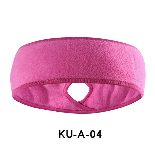 Guangdong Winter Fleece Ponytail Headband Earmuffs For Outdoor Sports