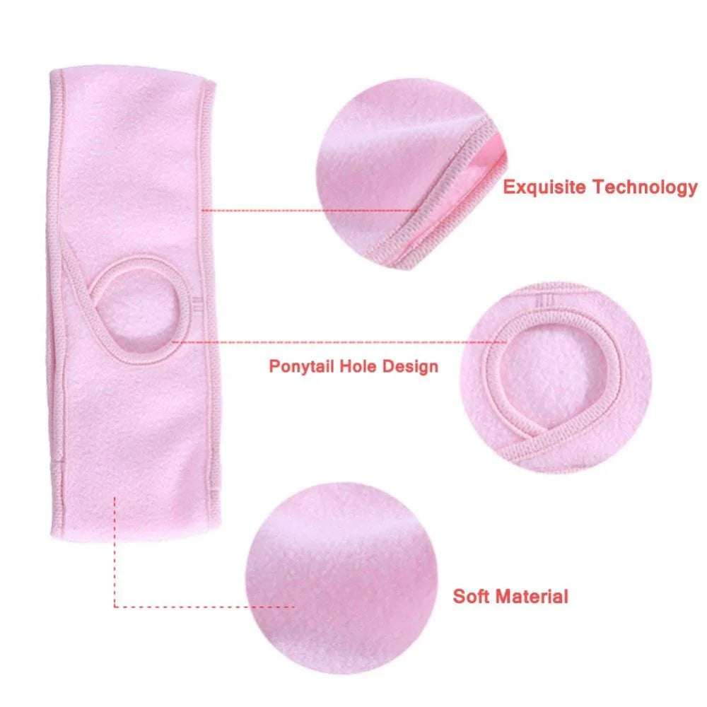 Guangdong Winter Fleece Ponytail Headband Earmuffs For Outdoor Sports