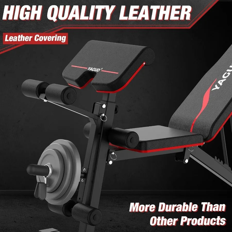 XMSJ Adjustable Weight Bench Press For Home Gym Incline Decline