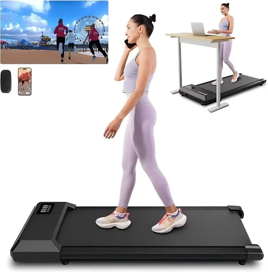 Superun 2in1 Home Office Walking Treadmill With App