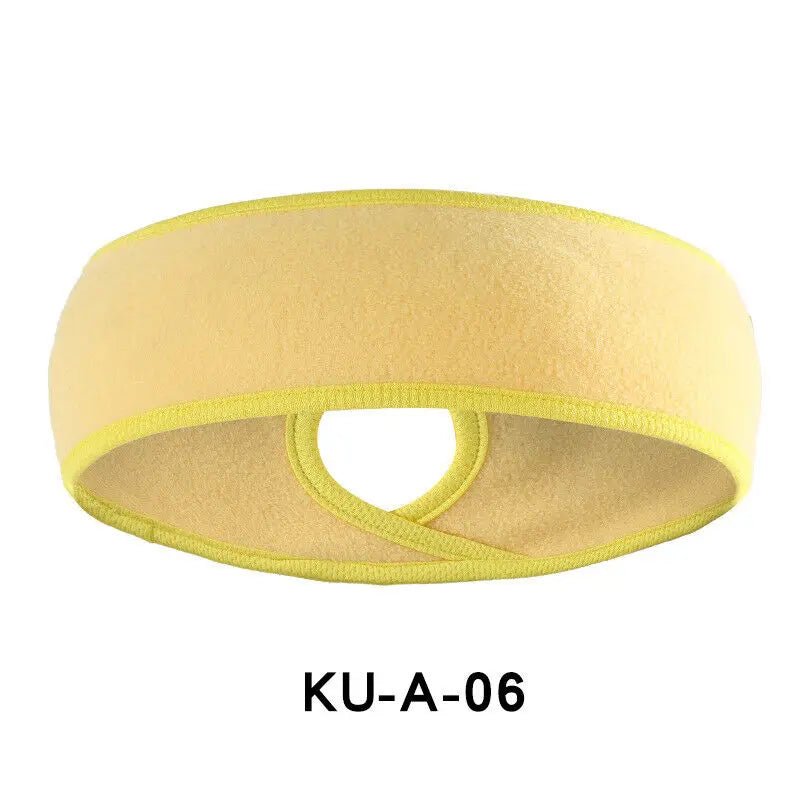 Guangdong Winter Fleece Ponytail Headband Earmuffs For Outdoor Sports