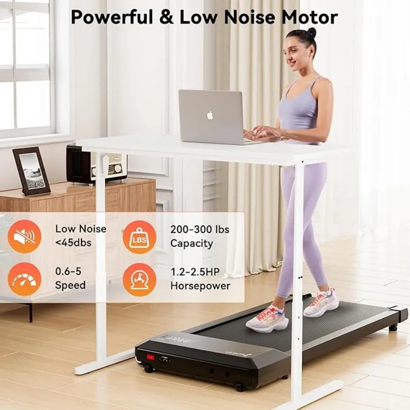 Superun 2in1 Home Office Walking Treadmill With App