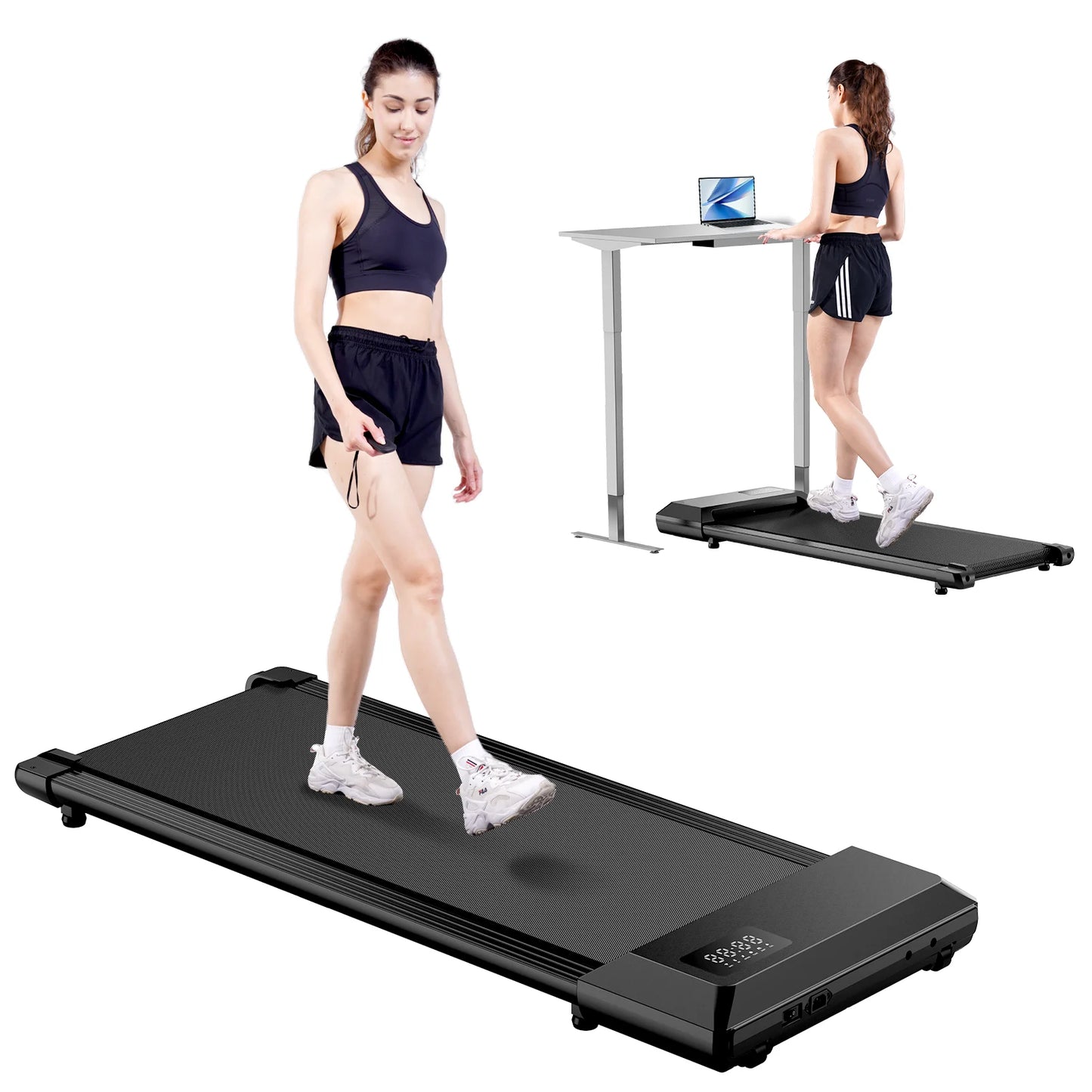 Driving Walking Pad Mini Treadmill Under Desk For Home Office