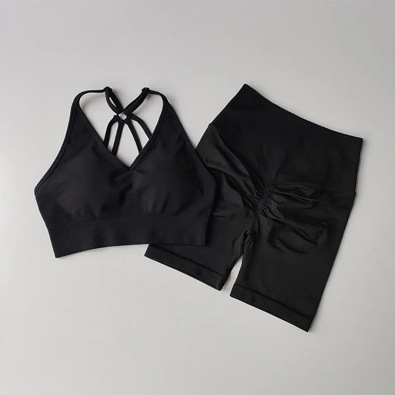 CN Women 2-Piece Yoga Set High Waist Gym Wear