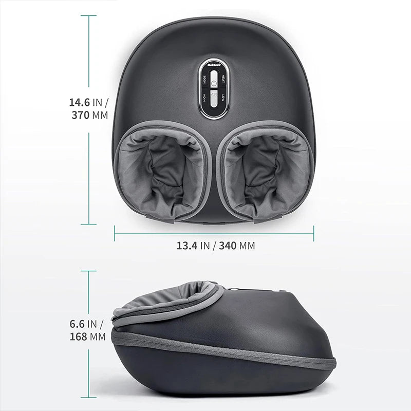 Nekteck Foot Massager Heating Therapy Air Compression Shiatsu Knead Roller