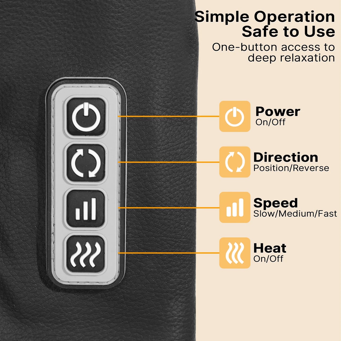 Shiatsu Back And Neck Massager With Heat 4D Electric Neck And Shoulder Deep Kneading Pillow