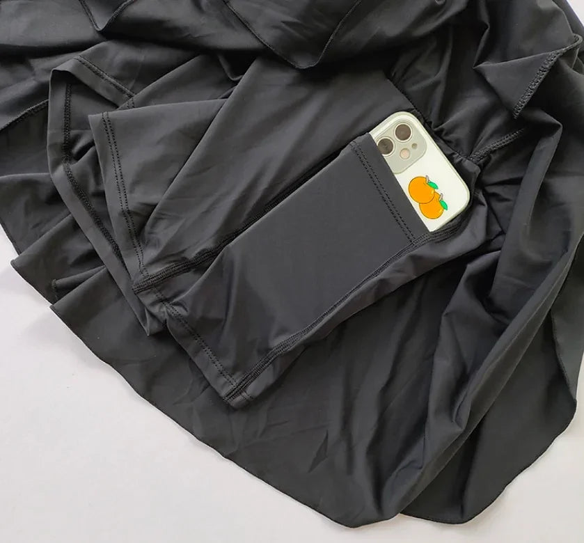 CN Zhejiang Lightweight Quick Dry Sports Skirt With Built In Shorts